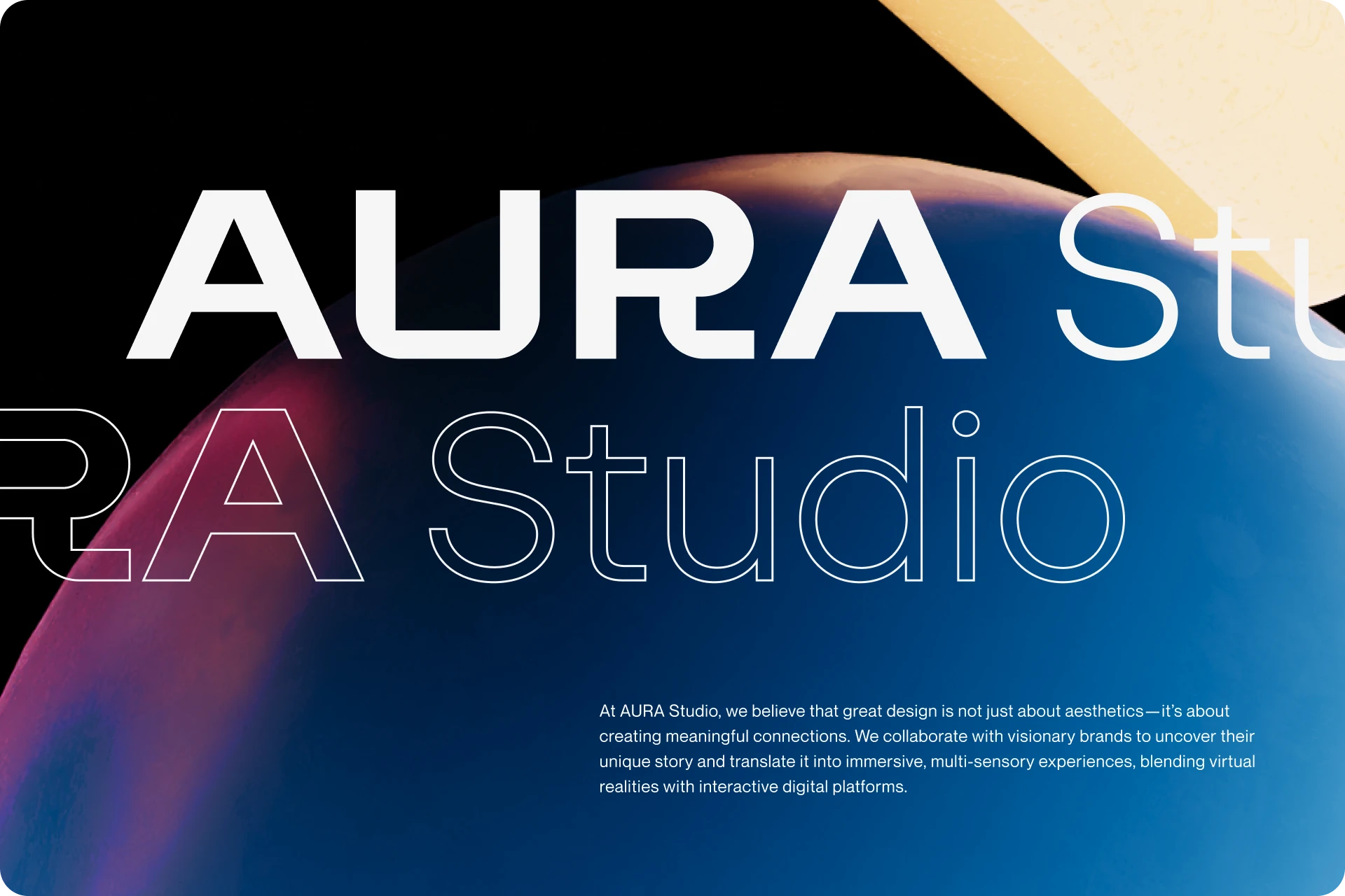 AURA Studio - Website Design