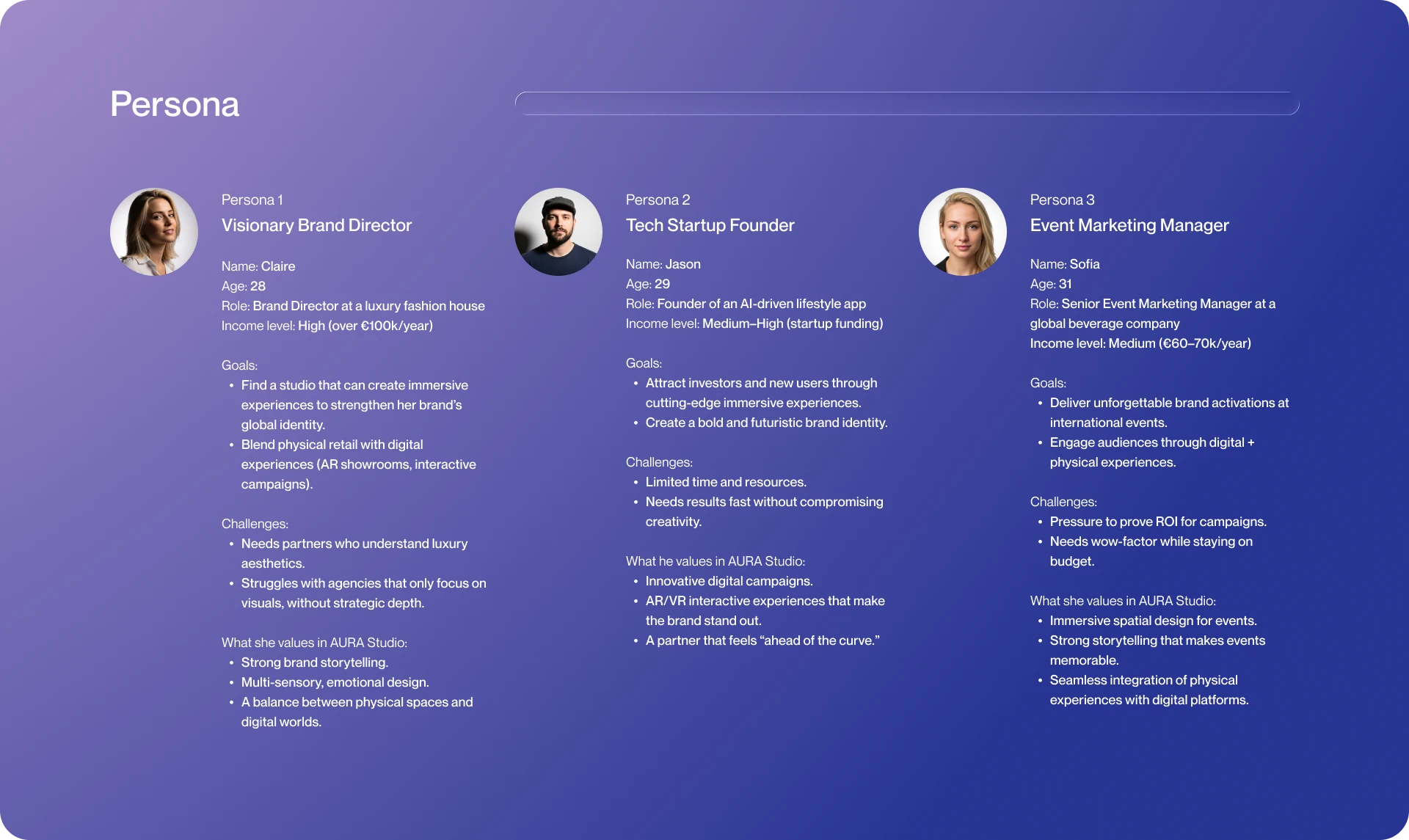 AURA Studio - Persona