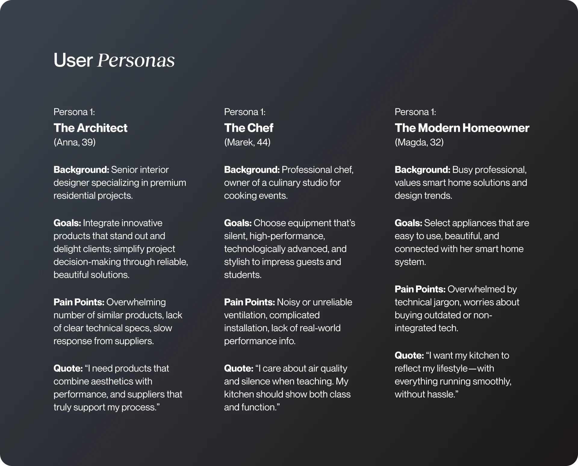 Sirius - UX Research Wireframes