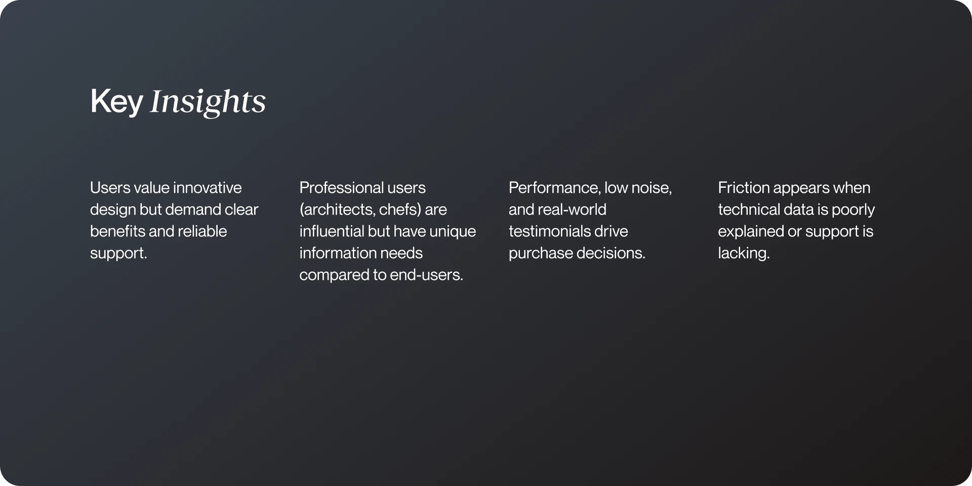 Sirius - UX Research Information Architecture