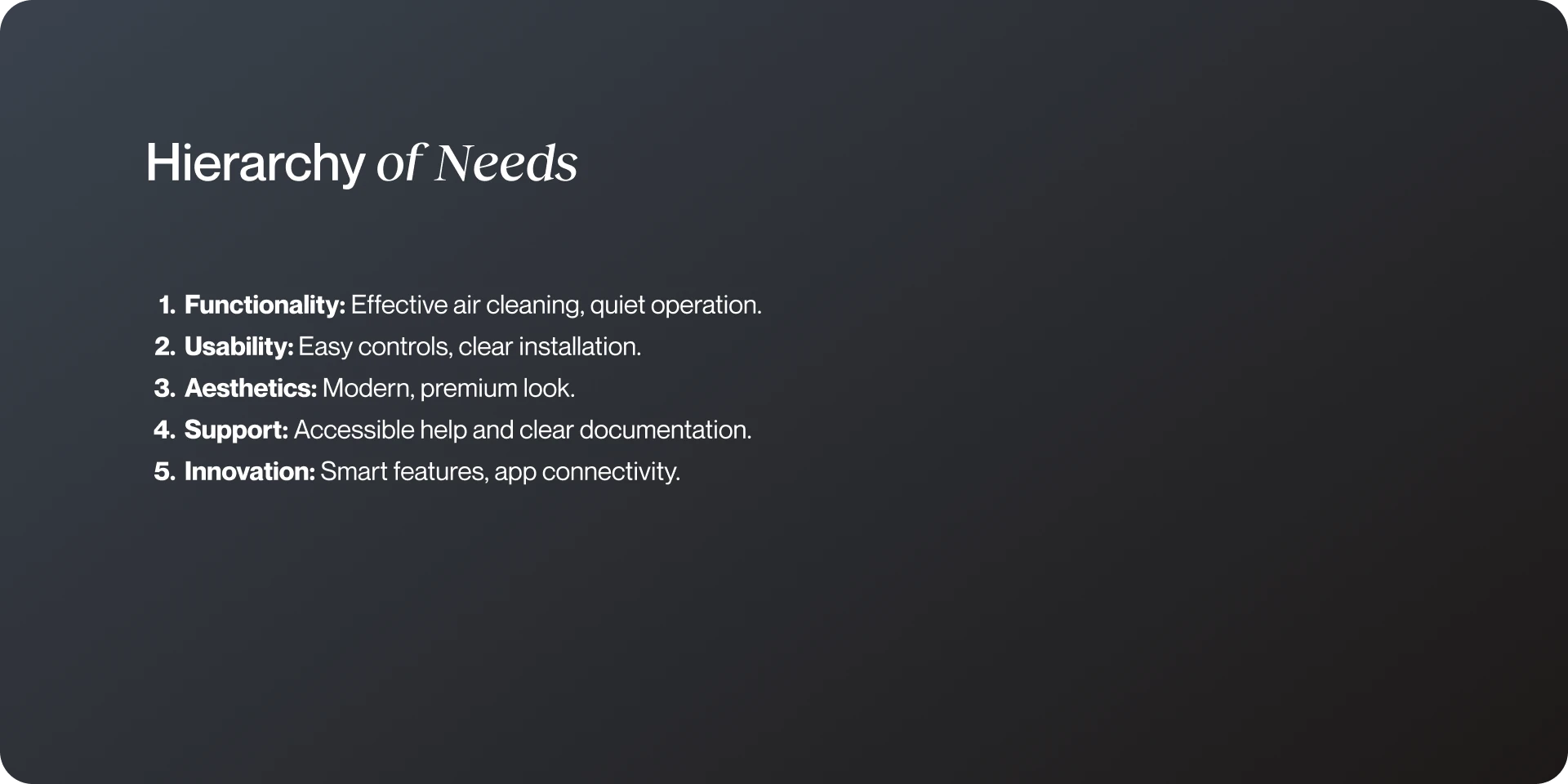 Sirius - UX Research Interaction Design